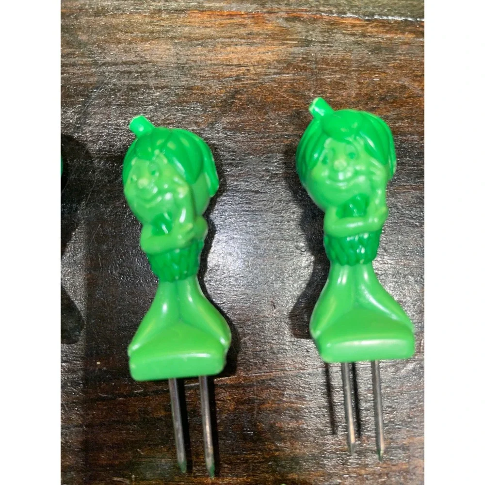 7 Vintage Pillsbury Jolly Green Giant Corn‎ Little Sprouts Holders 1994